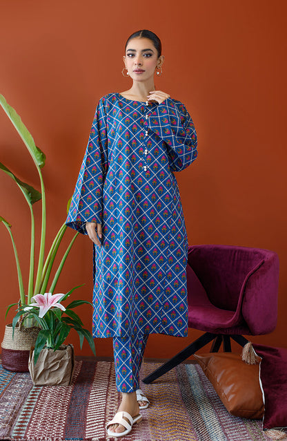 Orient - Unstitched 2 Piece Printed Cambric Shirt and Cambric Pant