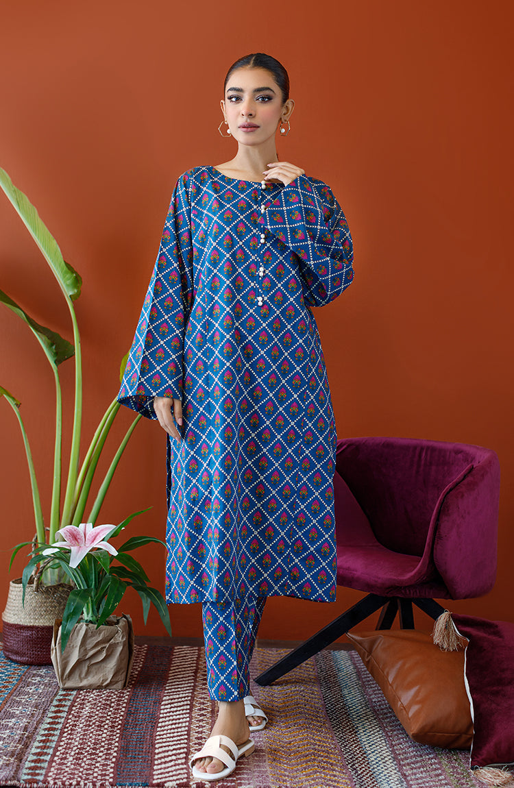 Orient - Stitched 2 Piece Printed Cambric Shirt and Cambric Pant