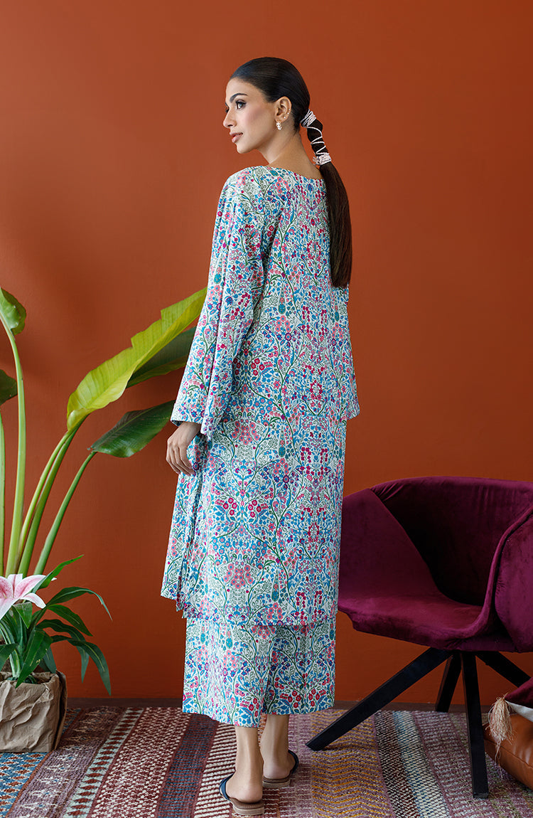 Orient - Unstitched 2 Piece Printed Cambric Shirt and Cambric Pant