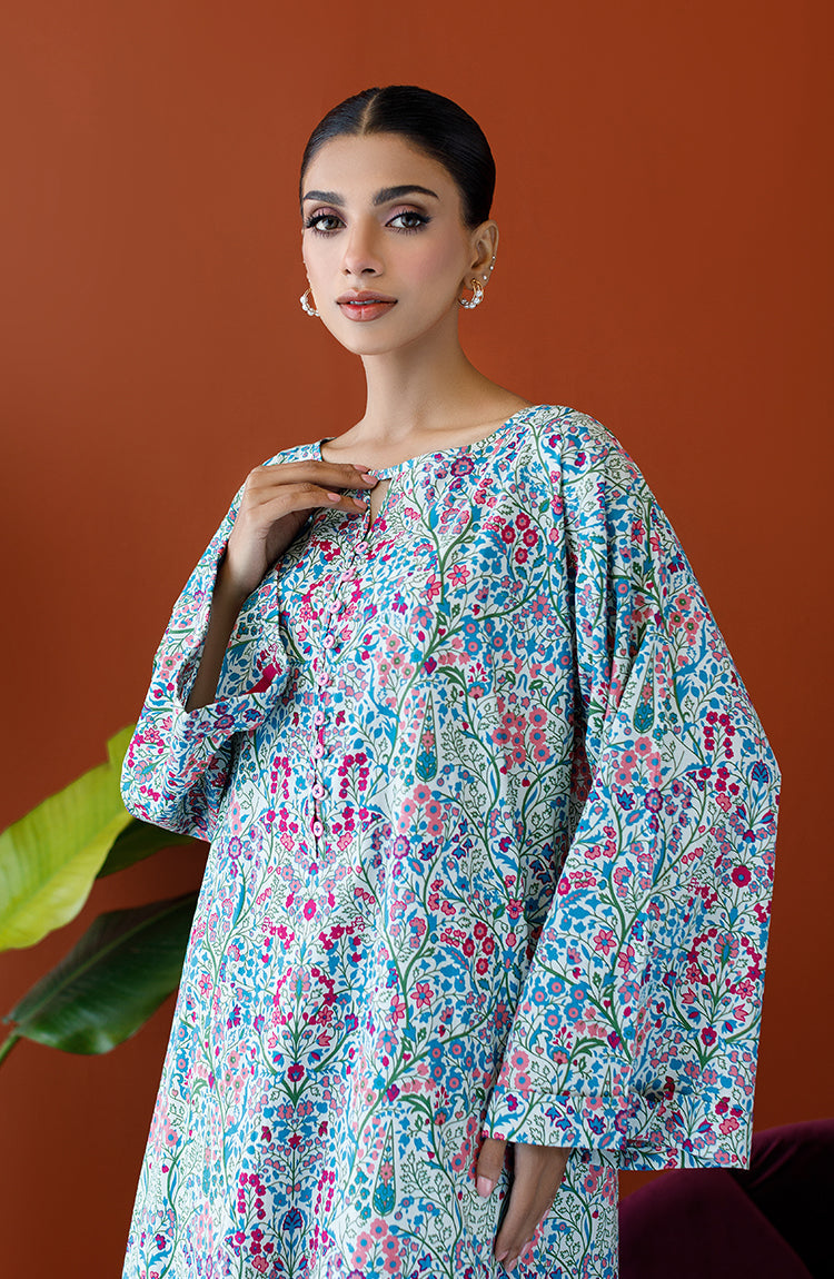 Orient - Unstitched 2 Piece Printed Cambric Shirt and Cambric Pant