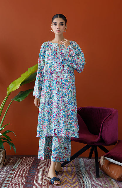 Orient - Unstitched 2 Piece Printed Cambric Shirt and Cambric Pant