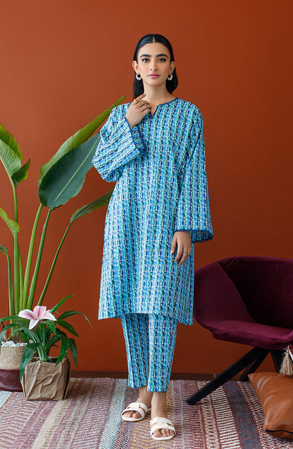 Orient - Unstitched 2 Piece Printed Cambric Shirt and Cambric Pant