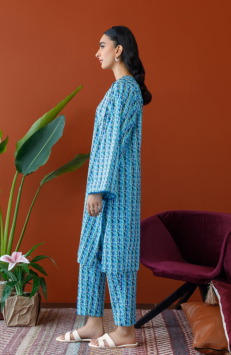 Orient - Unstitched 2 Piece Printed Cambric Shirt and Cambric Pant