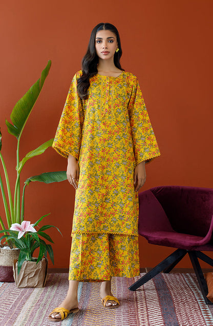 Orient - Stitched 2 Piece Printed Cambric Shirt and Cambric Pant