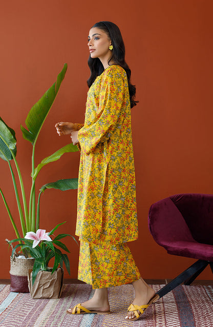 Orient - Unstitched 2 Piece Printed Cambric Shirt and Cambric Pant