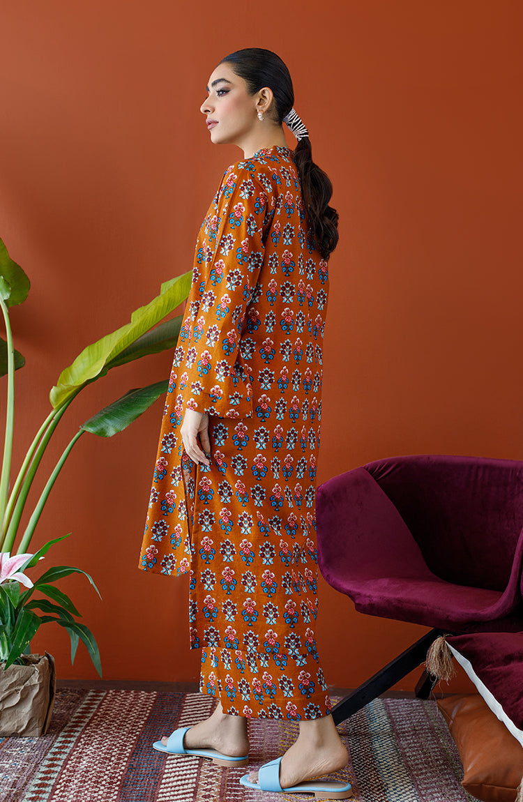 Orient - Unstitched 2 Piece Printed Khaddar Shirt and Khaddar Pant