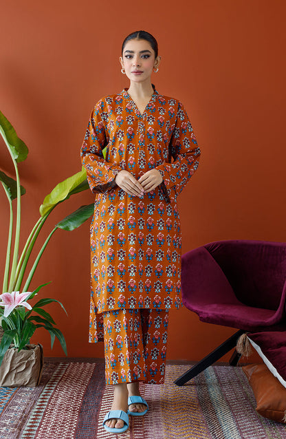 Orient - Stitched 2 Piece Printed Khaddar Shirt and Khaddar Pant