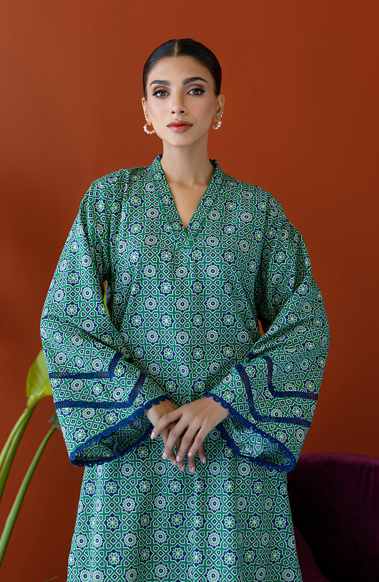 Orient - Stitched 2 Piece Printed Khaddar Shirt and Khaddar Pant