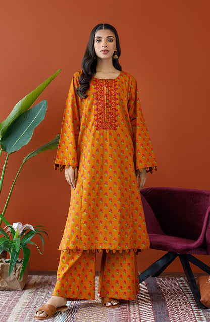 Orient - Stitched 2 Piece Embroidered Khaddar Shirt and Khaddar Pant
