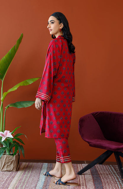 Orient - Unstitched 2 Piece Printed Cotton Slub Shirt and Cotton Pant