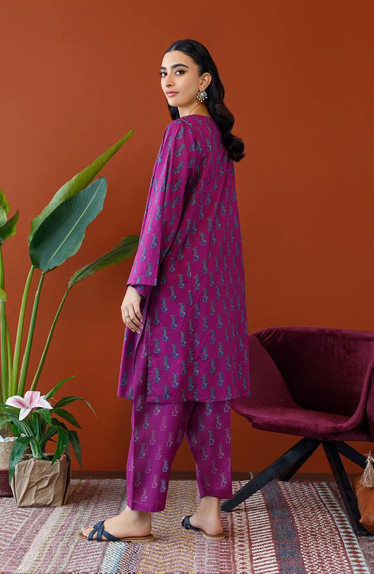 Orient - Unstitched 2 Piece Printed Cotton Slub Shirt and Cotton Pant