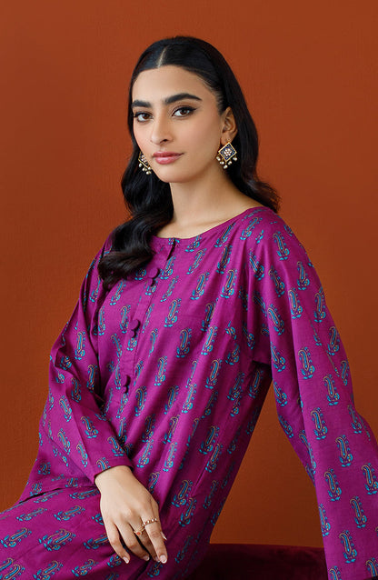 Orient - Unstitched 2 Piece Printed Cotton Slub Shirt and Cotton Pant