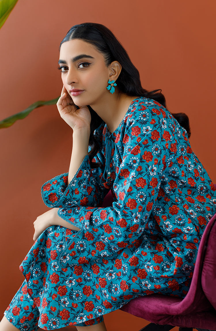 Orient - Stitched 2 Piece Printed Cambric Shirt and Cambric Pant