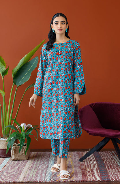 Orient - Unstitched 2 Piece Printed Cambric Shirt and Cambric Pant