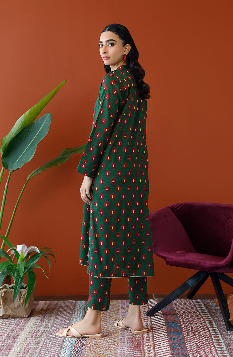 Orient - Stitched 2 Piece Printed Cotton Slub Shirt and Cotton Pant