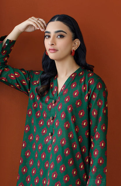 Orient - Unstitched 2 Piece Printed Cotton Slub Shirt and Cotton Pant