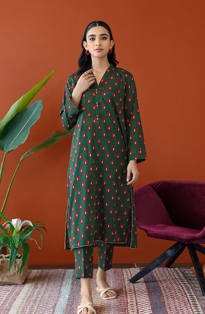 Orient - Unstitched 2 Piece Printed Cotton Slub Shirt and Cotton Pant