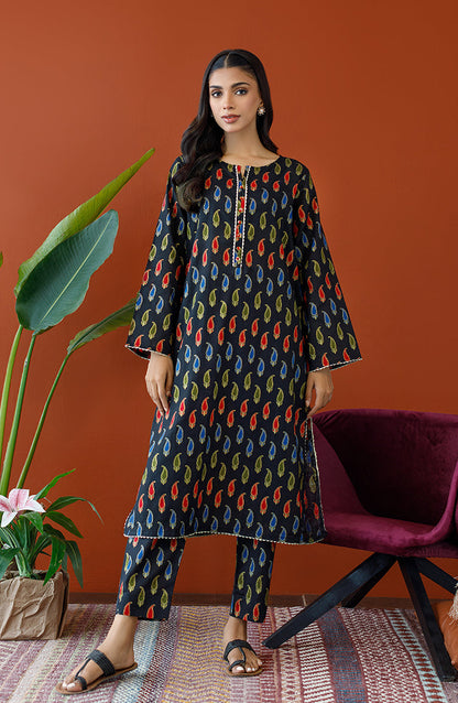Orient - Stitched 2 Piece Printed Cotton Slub Shirt and Cotton Pant
