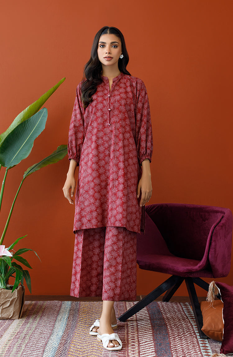 Orient - Stitched 2 Piece Printed Khaddar Shirt and Khaddar Pant