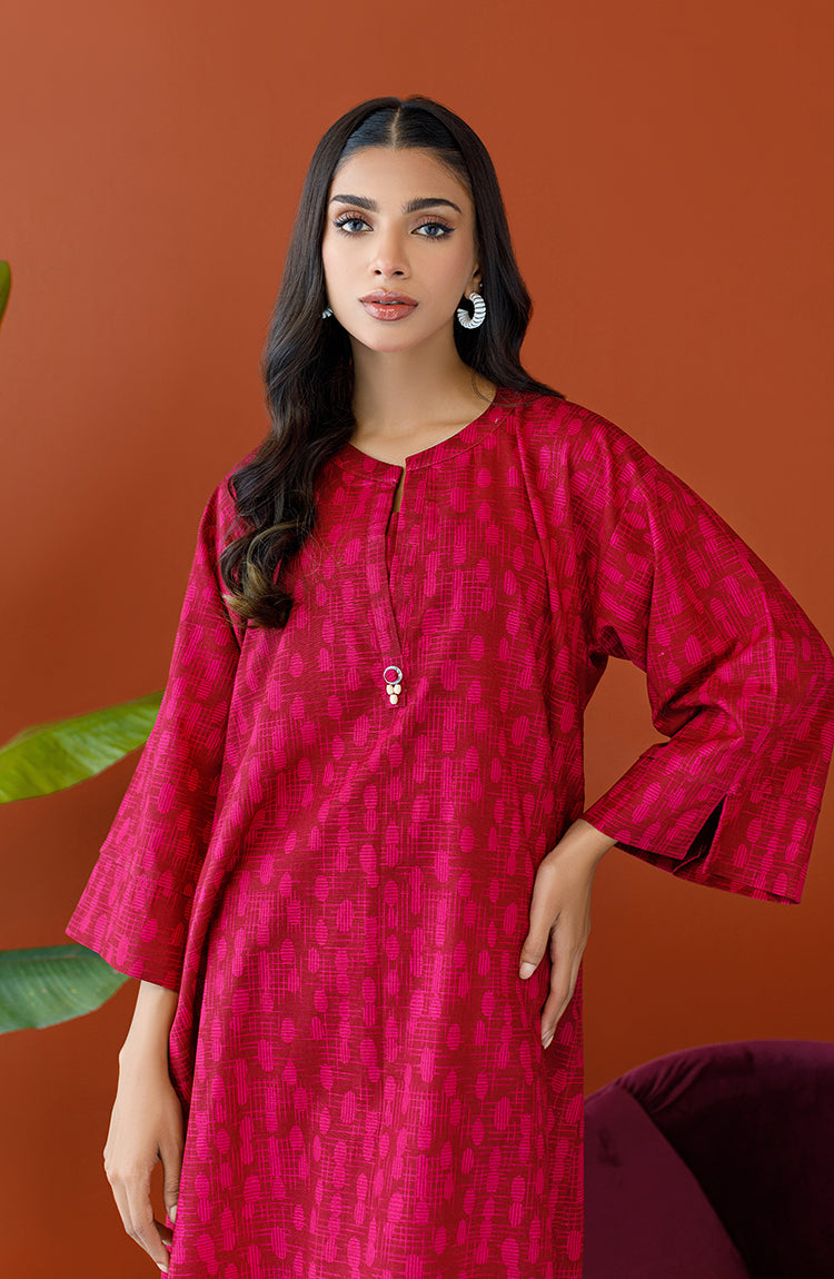 Orient - Stitched 2 Piece Printed Khaddar Shirt and Khaddar Pant