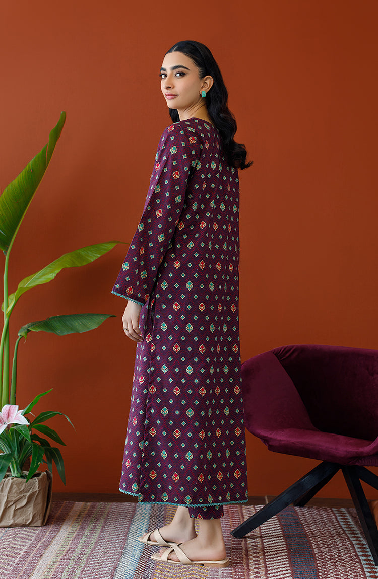 Orient - Unstitched 2 Piece Printed Cotton Slub Shirt and Cotton Pant