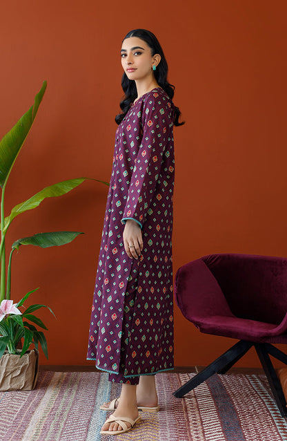 Orient - Unstitched 2 Piece Printed Cotton Slub Shirt and Cotton Pant