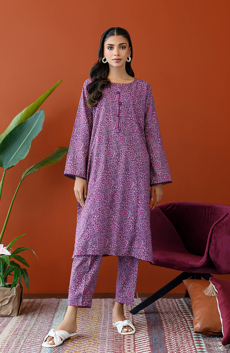 Orient - Unstitched 2 Piece Printed Khaddar Shirt and Khaddar Pant