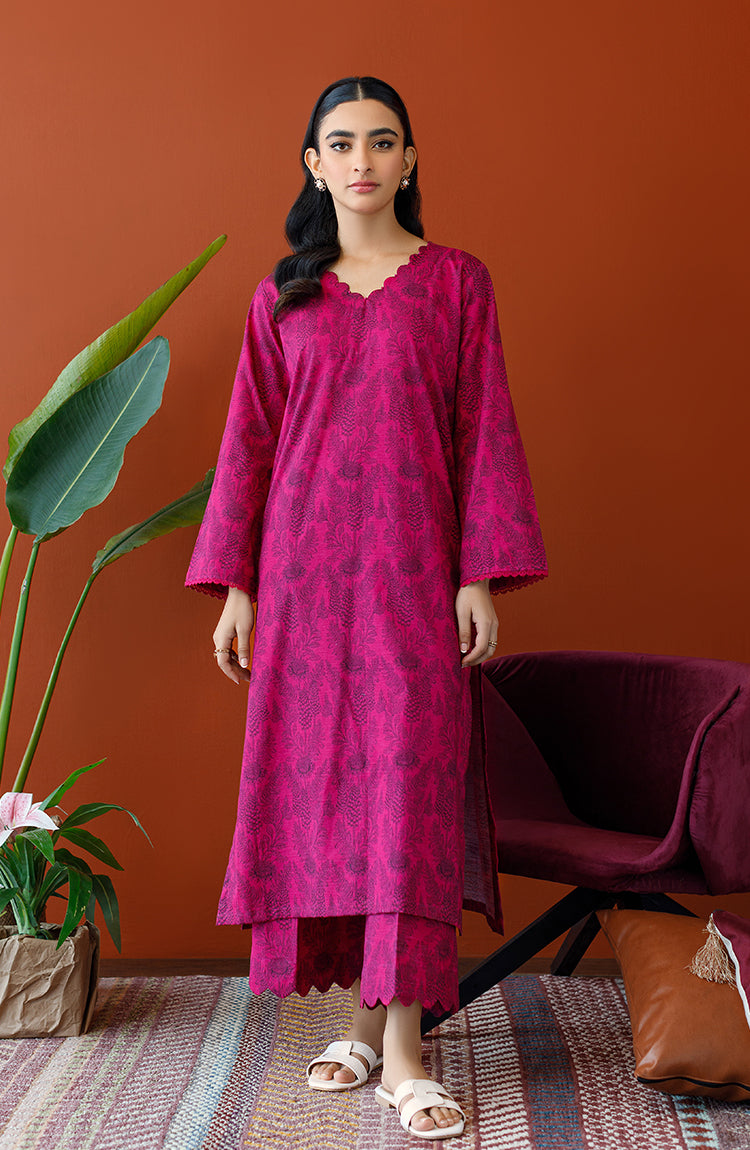 Orient - Stitched 2 Piece Printed Khaddar Shirt and Khaddar Pant