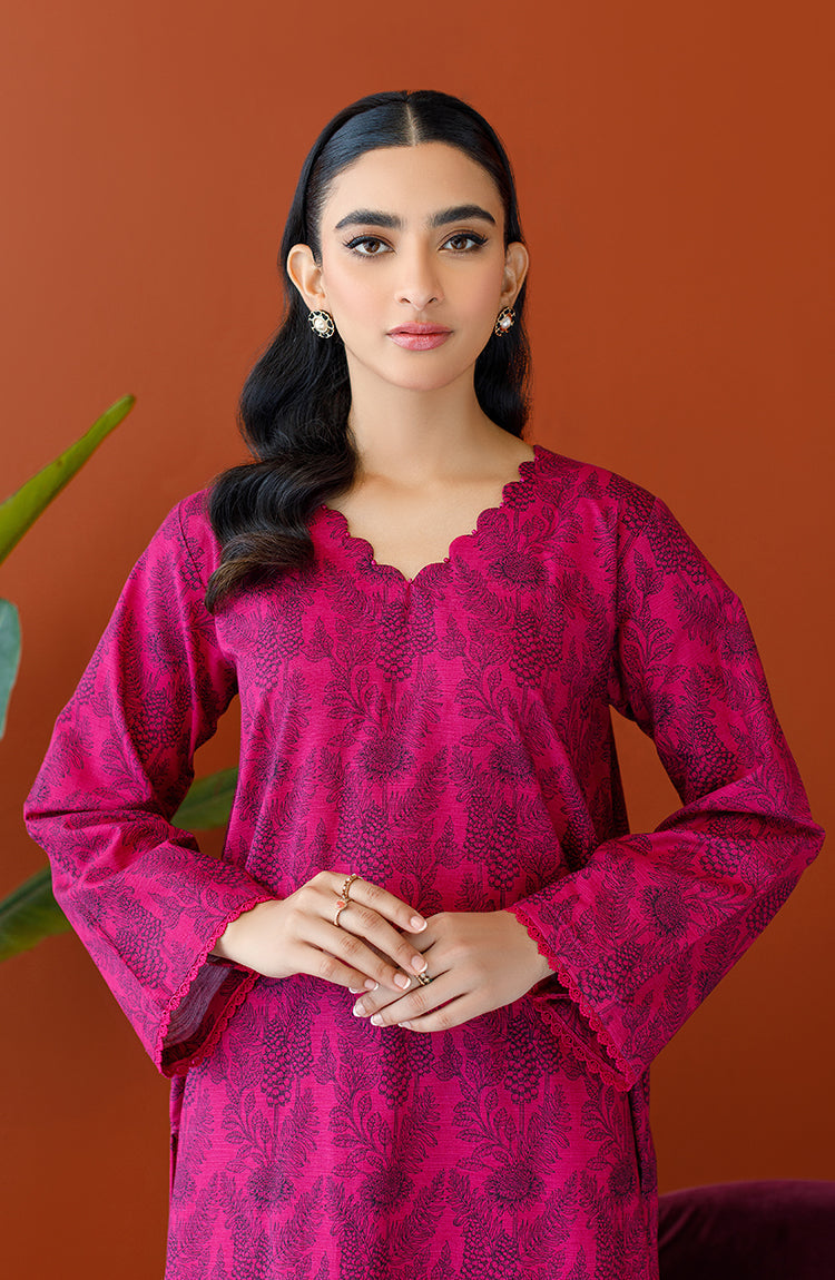Orient - Stitched 2 Piece Printed Khaddar Shirt and Khaddar Pant