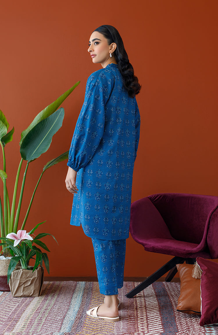 Orient - Stitched 2 Piece Printed Khaddar Shirt and Khaddar Pant