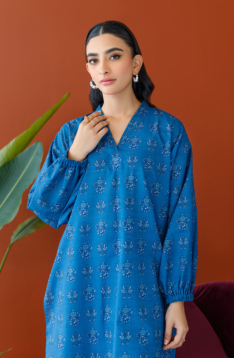 Orient - Unstitched 2 Piece Printed Khaddar Shirt and Khaddar Pant