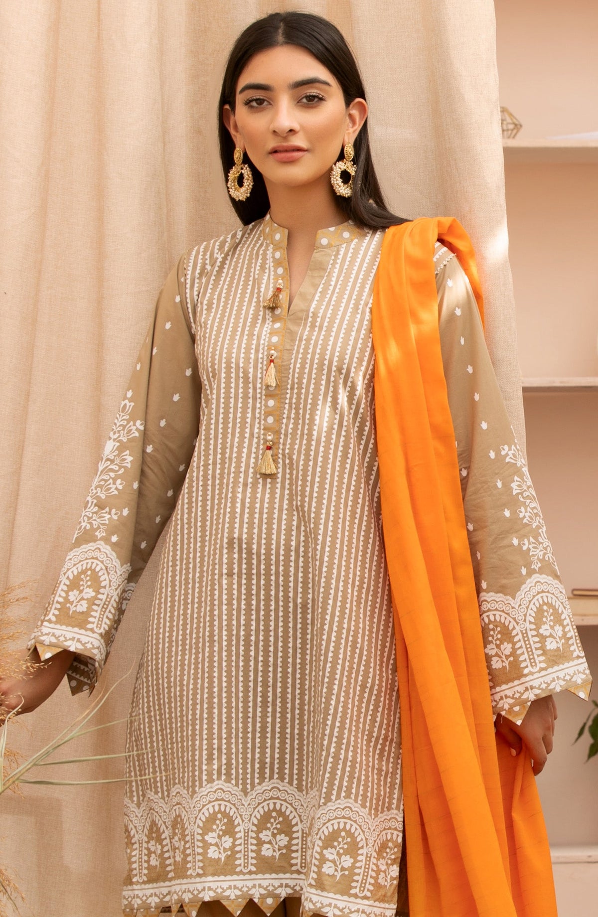 Orient - Unstitched 3 Piece Printed Lawn Suit