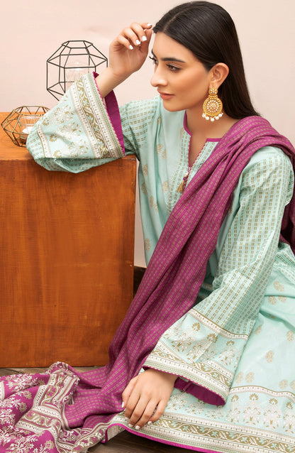 Orient - Unstitched 2 Piece Printed Lawn Shirt Dupatta