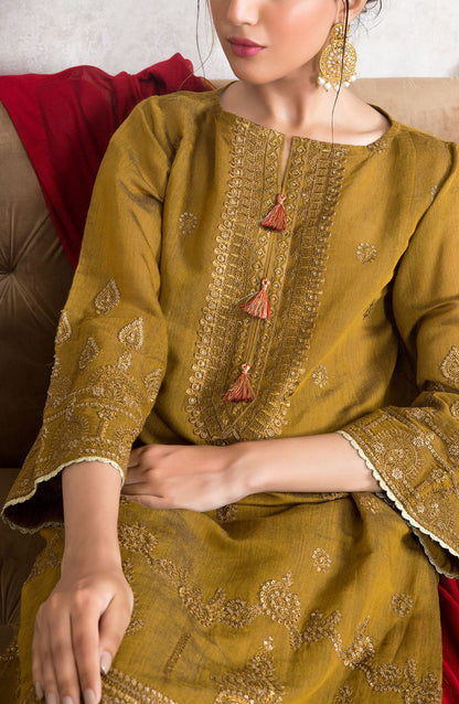 Orient - Stitched 3 Piece Embroidered Yarn Dyed Powerloom Suit