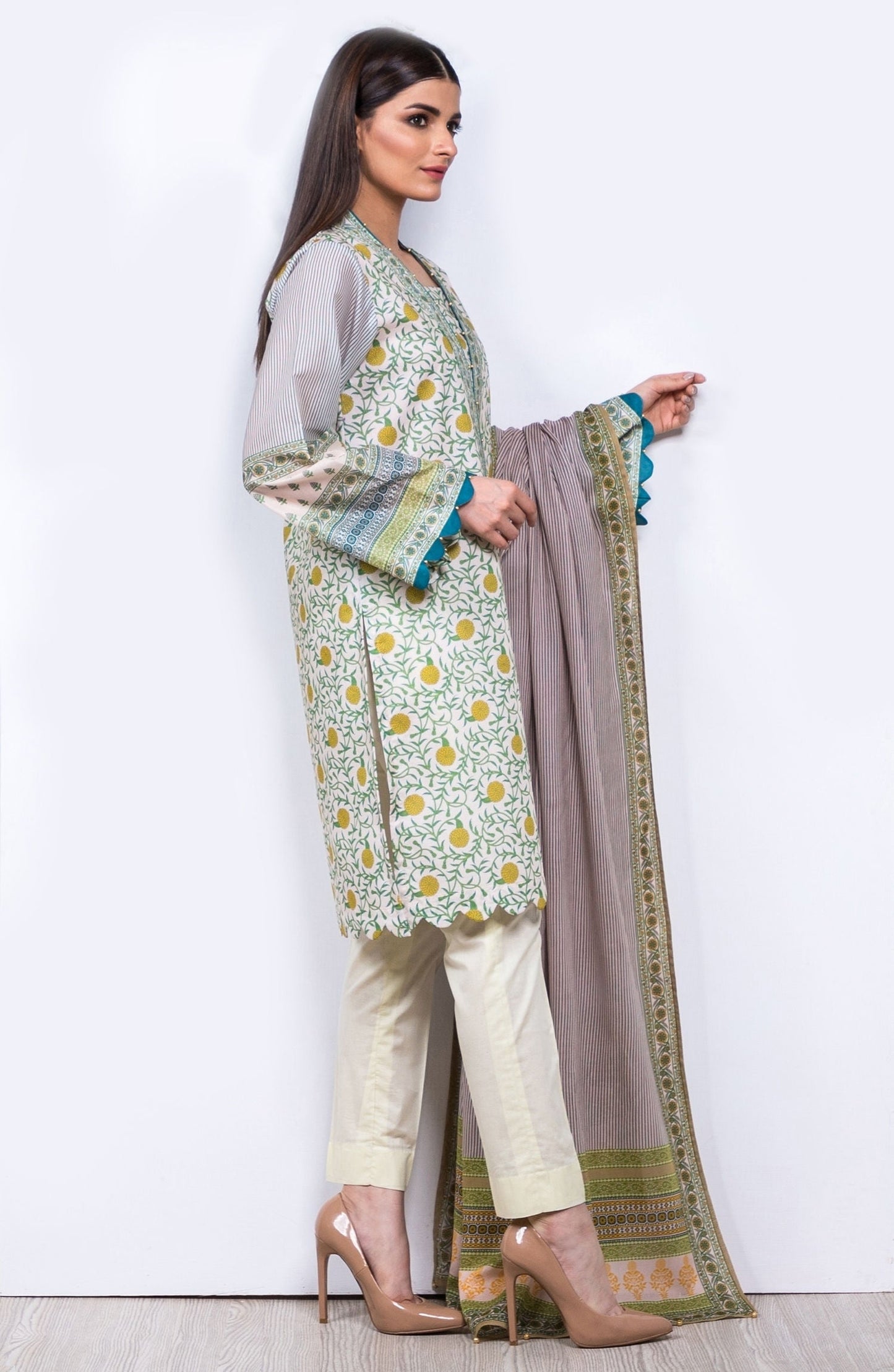 Orient - Unstitched 2 Piece Printed Lawn Suit