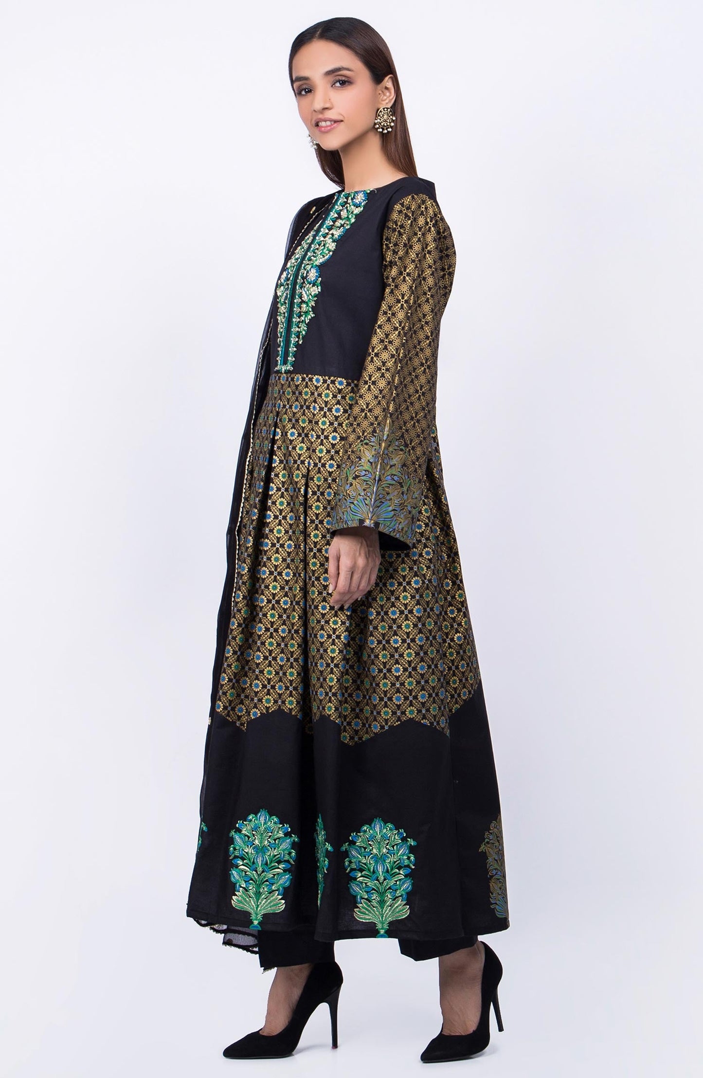 Orient - Unstitched 3 Piece Festive Embroidered Suit