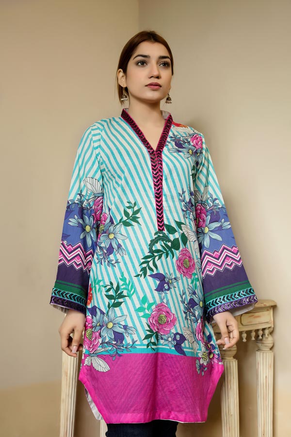 Adan's Libas - Clove - Stitched Lawn Kurti