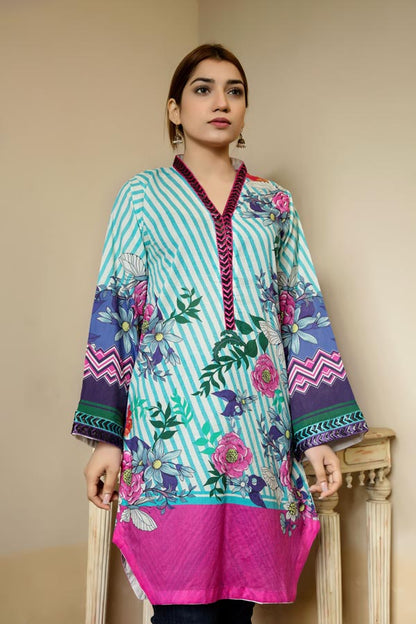 Adan's Libas - Clove - Stitched Lawn Kurti