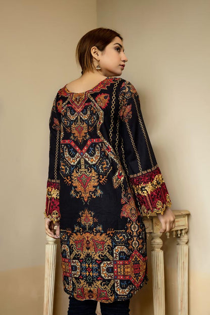 Adan's Libas - Coleus - Stitched Lawn Kurti