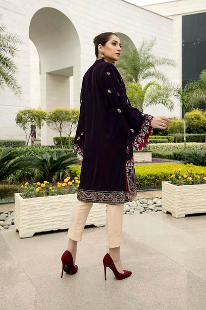 Adan's Libas - Cemre - Embroidered Velvet Un-Stitched (2 Piece)
