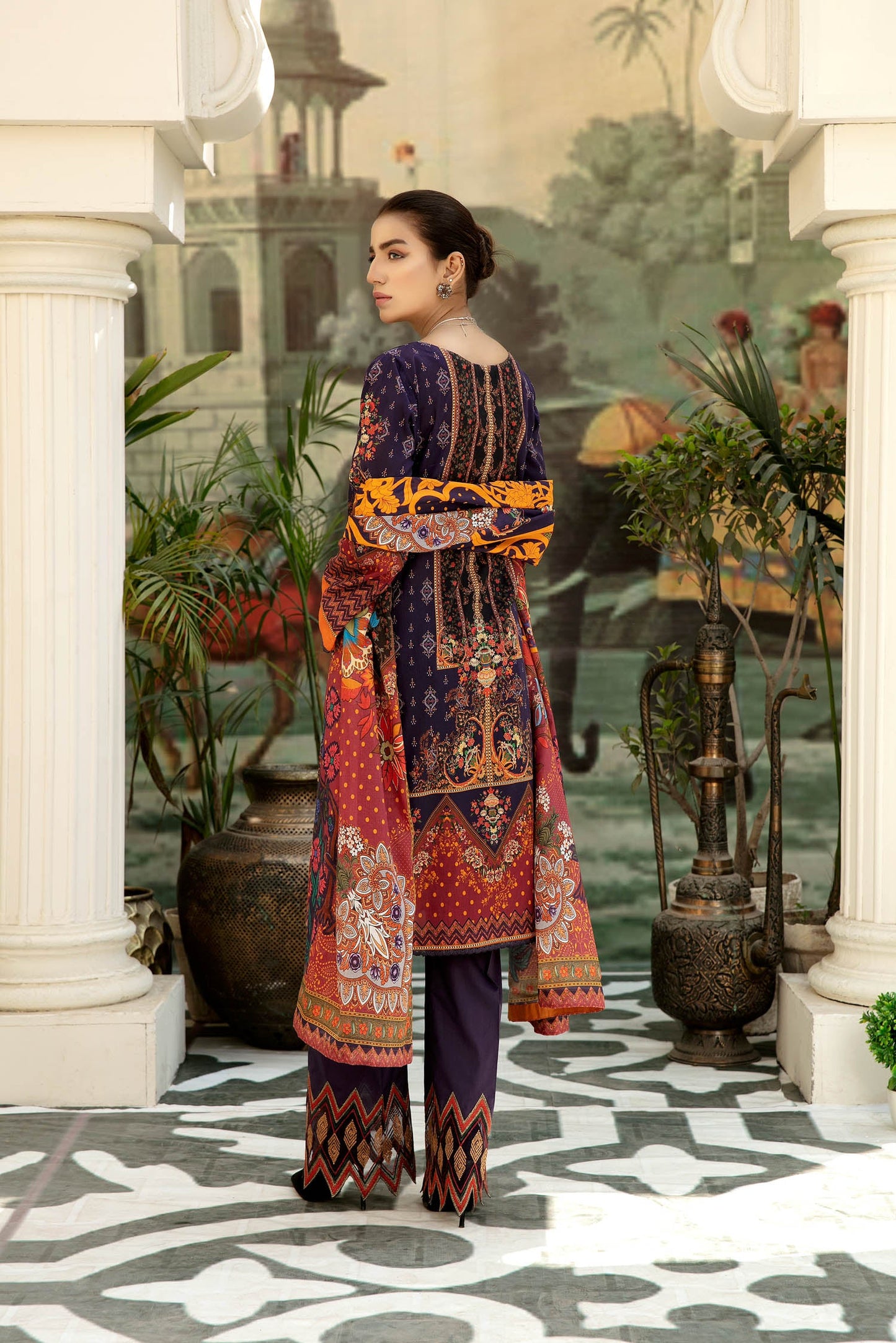 Adan's Libas - Ethnic Charm - Digital Printed & Embroidered Lawn 3PC