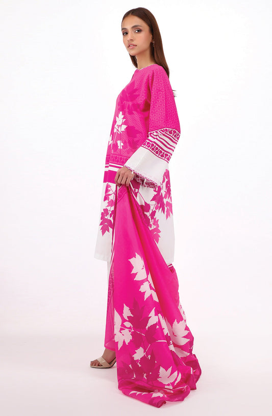 Orient - Unstitched 2 Piece Printed Cambric Shirt and Lawn Dupatta