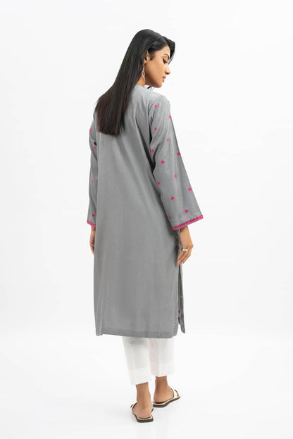 Embroidered Yarn Dyed Kurti