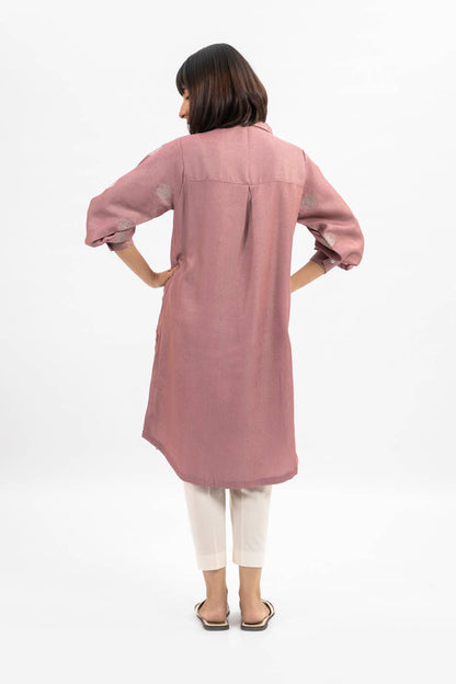 Dyed Embroidered Kurti