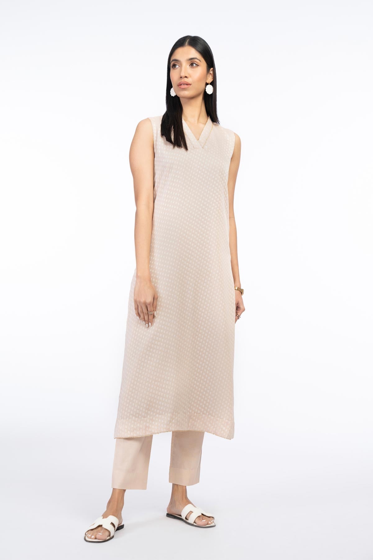 Dyed Dobby Kurti