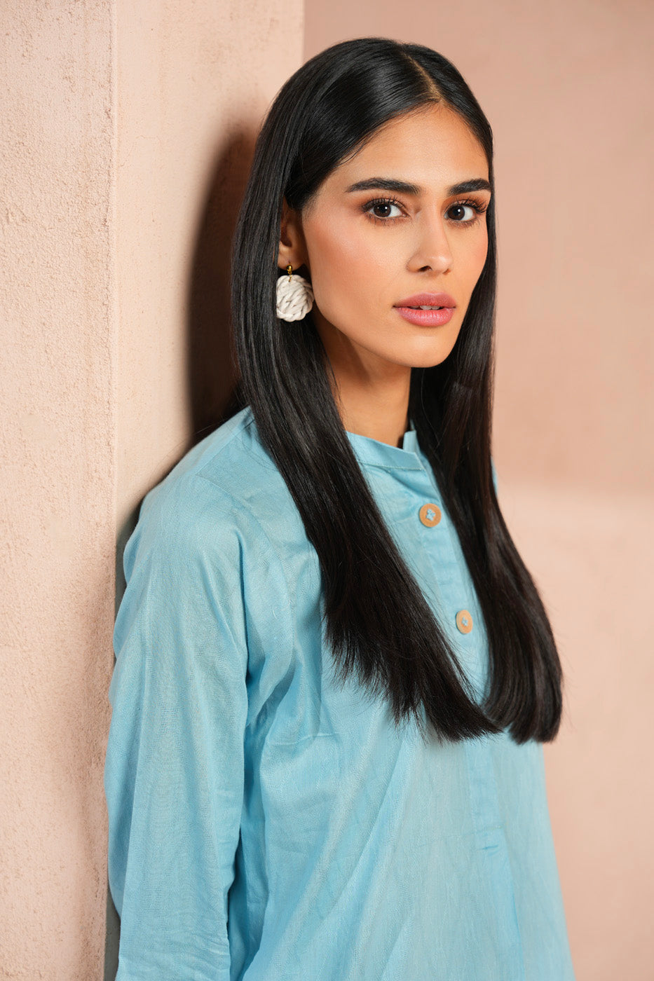 Dyed Dobby Kurti
