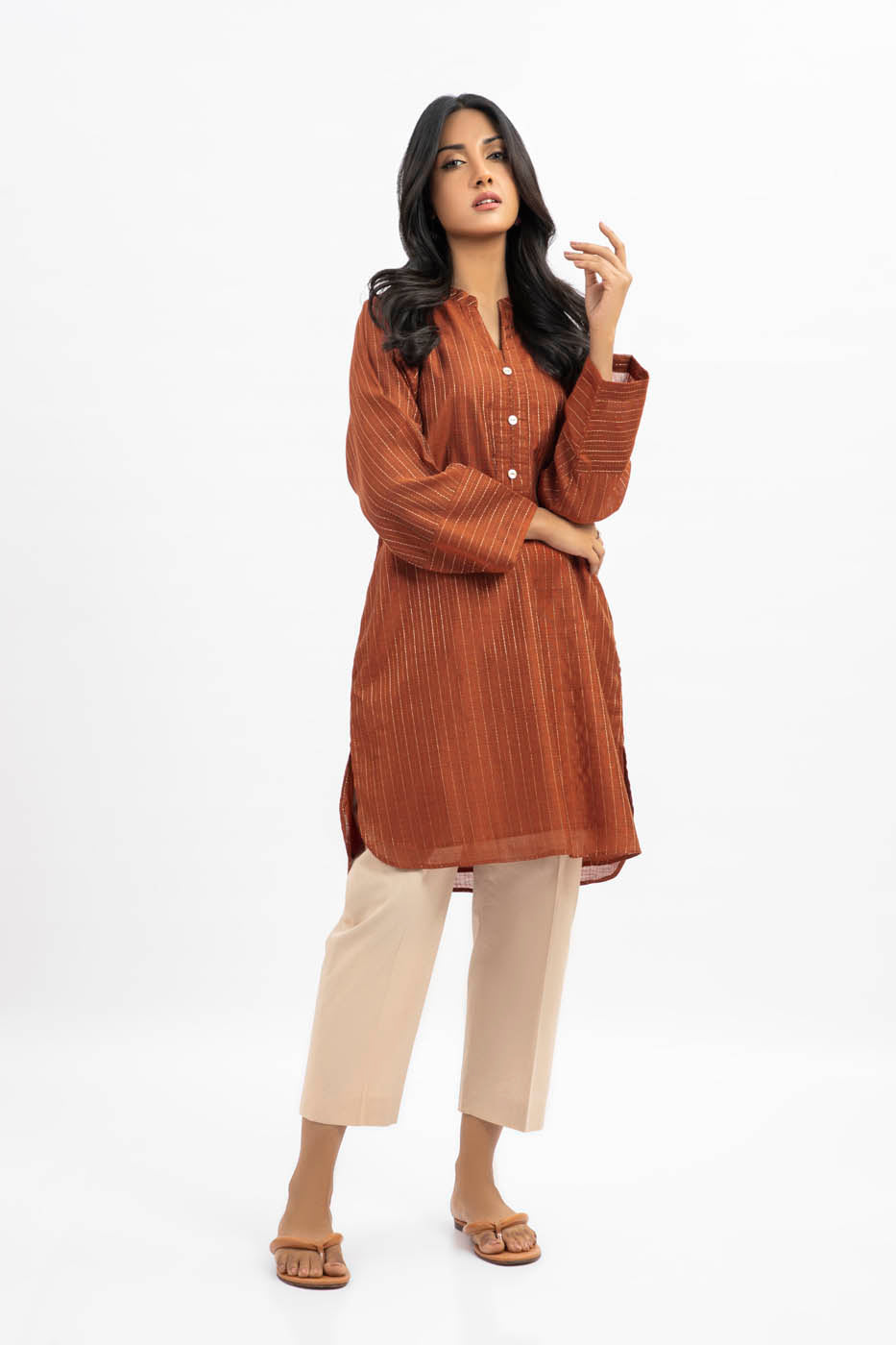 Dyed Dobby Kurti