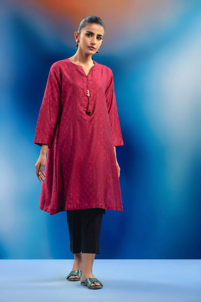 Dyed Dobby Kurti