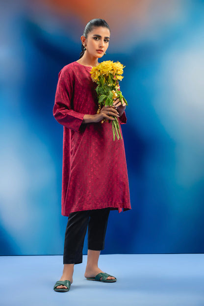 Dyed Dobby Kurti