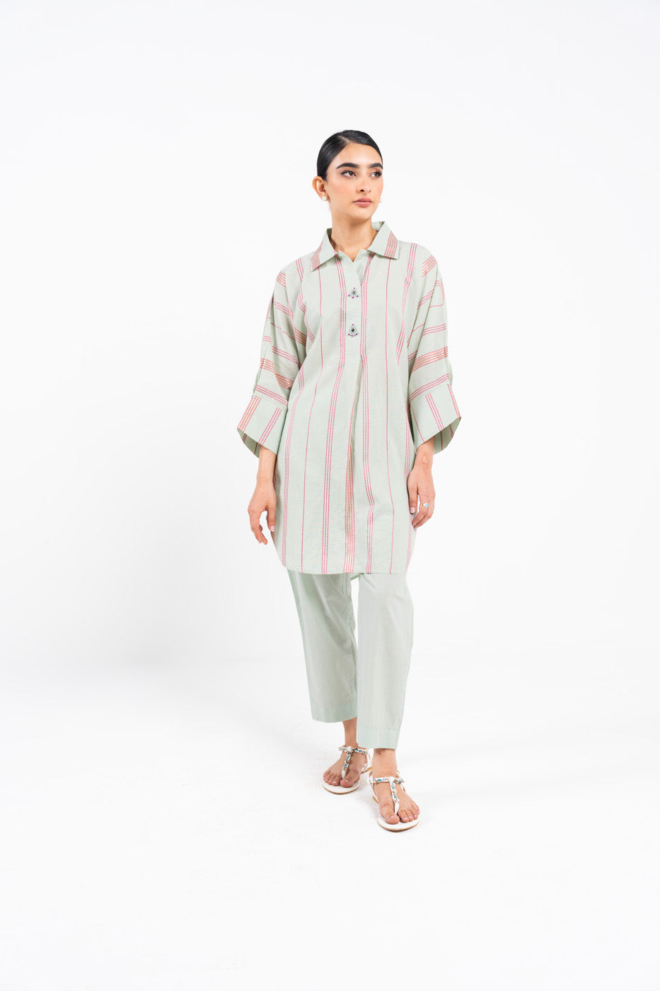 Dyed Dobby Kurti